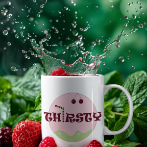 كوب "ثيرستي" عطشان بتصميم cherry matcha